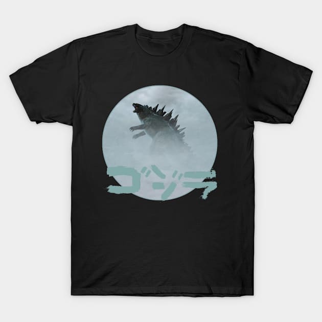 Godzilla and the Gulls T-Shirt by Archangel